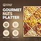 Gourmet Mixed Nuts Christmas Gift Basket In Sleek Bamboo Wood Reusable Platter | Xl 2.5 Lb Platter Includes 12 Assortments Of Pr