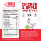 New Primal Snack Mates Chicken & Apple Sticks, Gluten Free Healthy Snacks for Kids, Low Sugar High Protein Back to School Snacks
