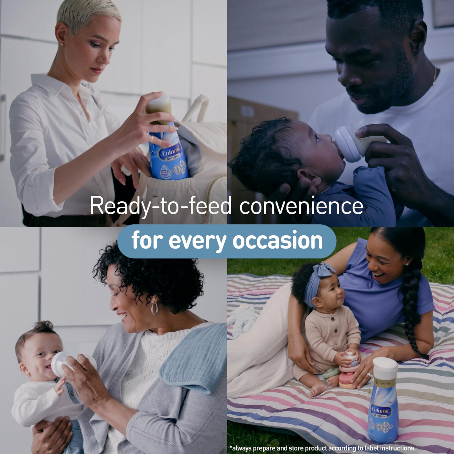 Enfamil Optimum Baby Formula, Our Closest Formula To Breast Milk, Brain Building Dha, Dual Prebiotics, Infant Formula Ready-To-Feed, Baby Milk, 32 Oz Rtu