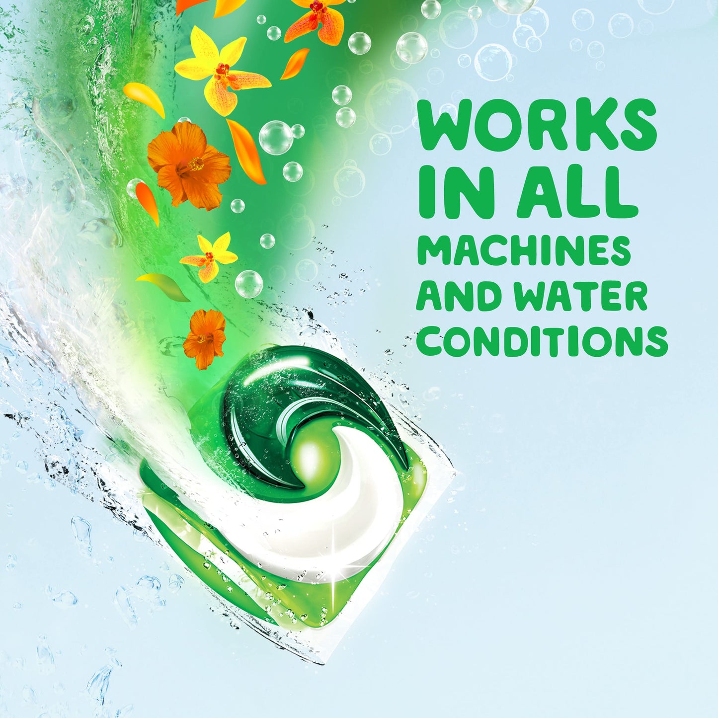 Gain Flings! Laundry Detergent Soap Pacs, HE Compatible, Island Fresh Scent, 60 Count – Long Lasting Clean and Freshness