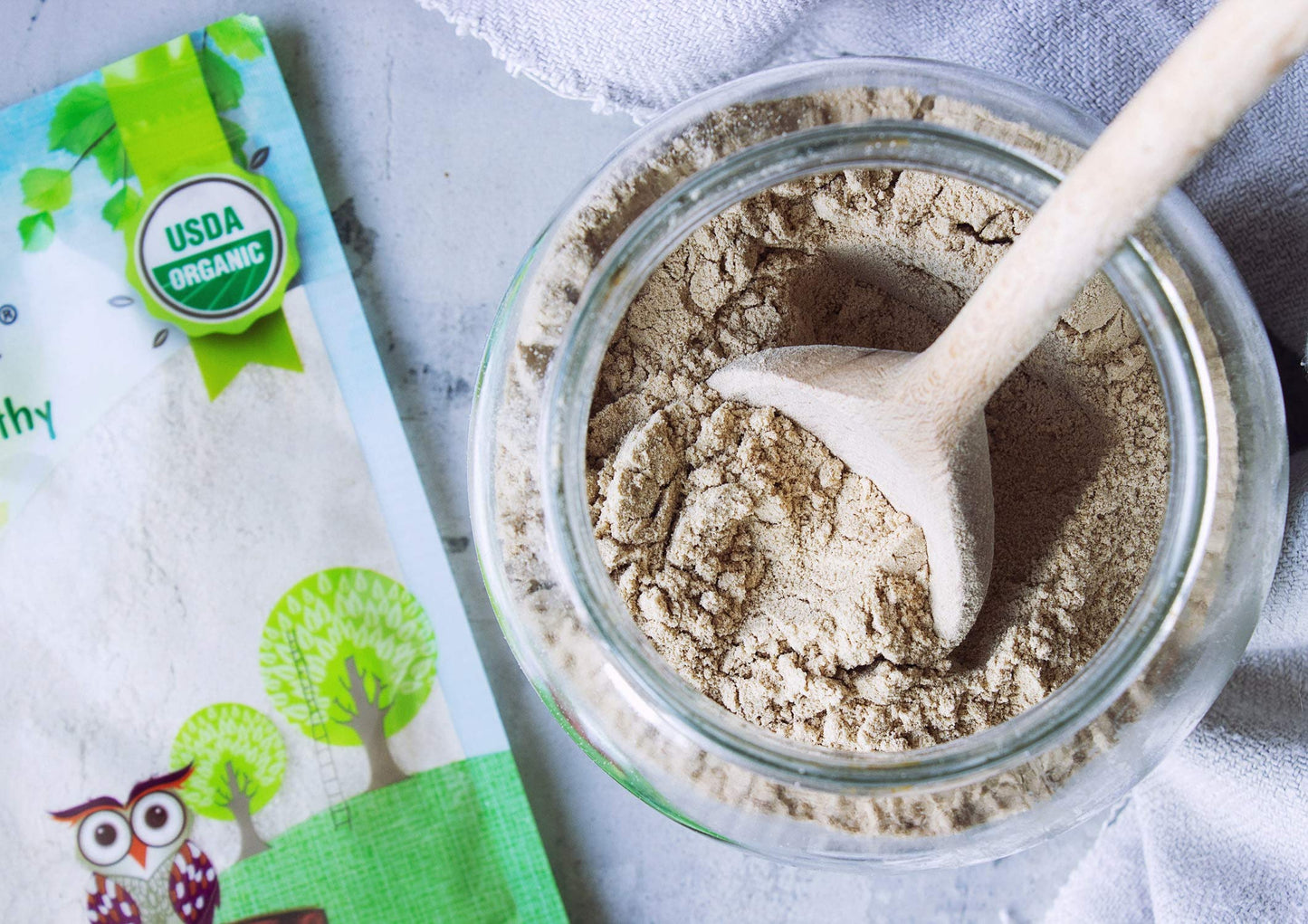 Food to Live Organic Barley Flour, 4 Pounds - Non-GMO, Stone Ground from Whole Hulled Barley, Fine, Kosher, Vegan, Bulk, Rich in