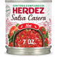 HERDEZ Salsa Casera, Hot, 7 oz Can (12 Pack) - Authentic Mexican Homestyle Salsa, Perfect for Tacos, Chips & Dips
