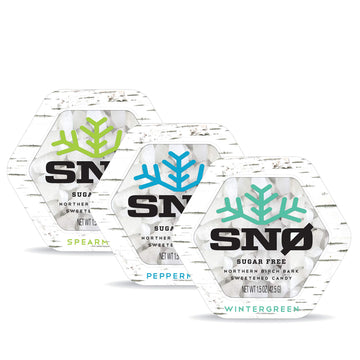 Mint Assortment Keto Xylitol Candy Chips (3-Pack) - Sn 1.5Oz Tin - Sugar-Free Candy With Only 2 Ingredients | Low Carbs, Diabeti