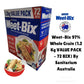 Aussie Made Weet-Bix 97% Wholegrain (1.2Kg Value Pack 72 Bix) By Sanitarium Health Food Company Australia. Low In Sugar. Goodnes