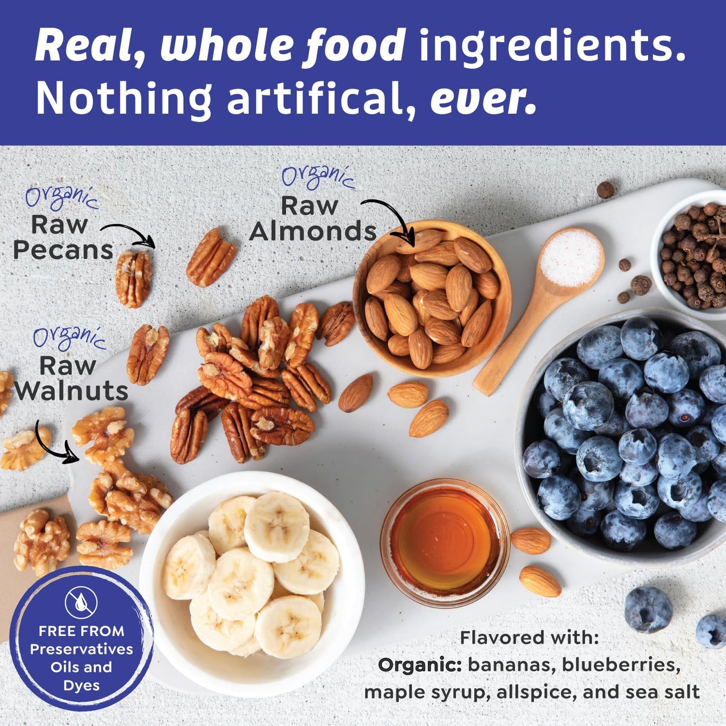 Witzi'S Grain Free Granola, Banana Berry, 5Oz (Pack Of 3), Made With Almonds, Banana & Blueberries, Vegan, Keto, Gluten Free, He