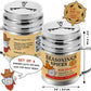 CUSINIUM Spice Shakers Set of 4 - 10 oz Stainless Steel with Adjustable Lid