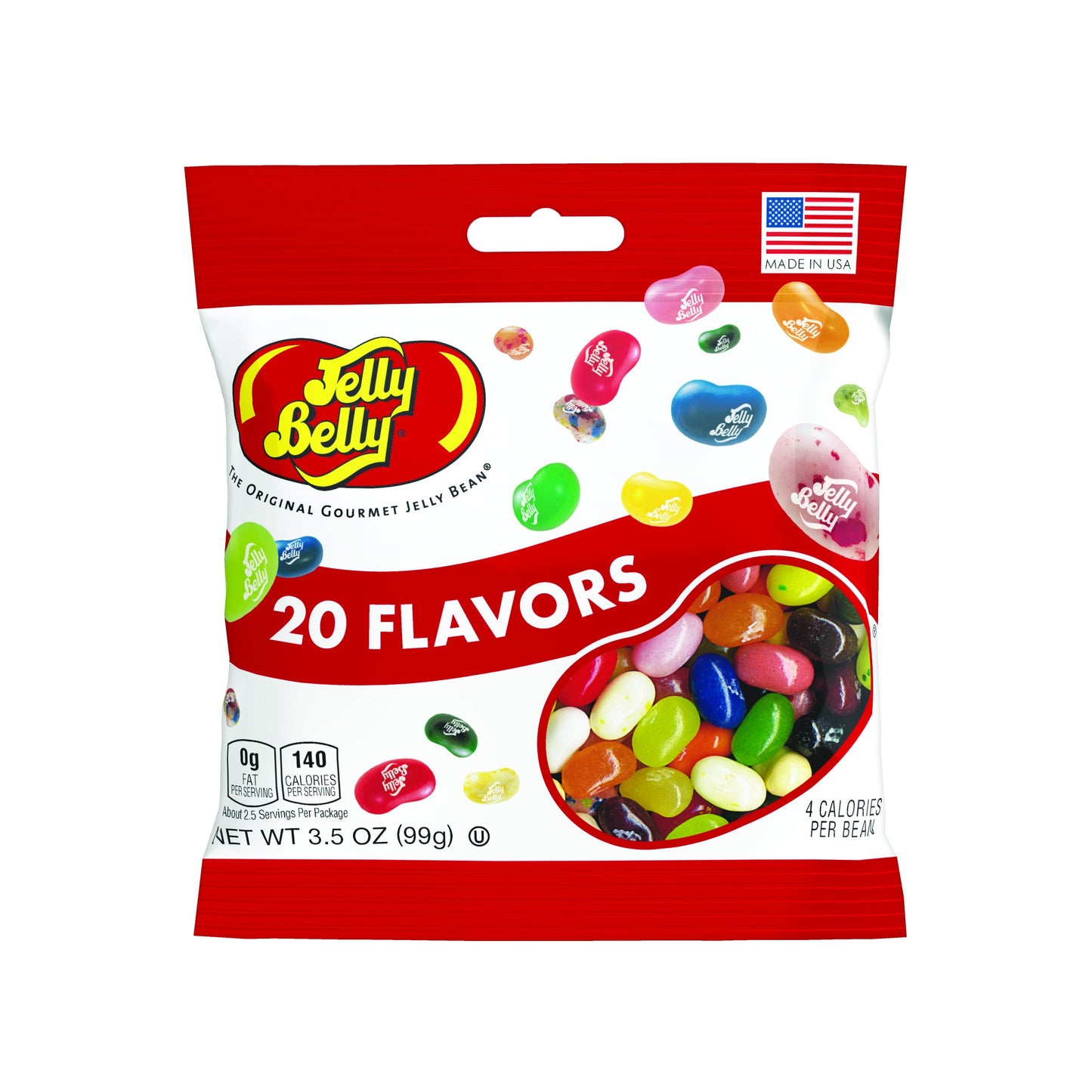 Jelly Belly Jelly Beans, 20 Flavors, 3.5-Ounce(Pack Of 12)