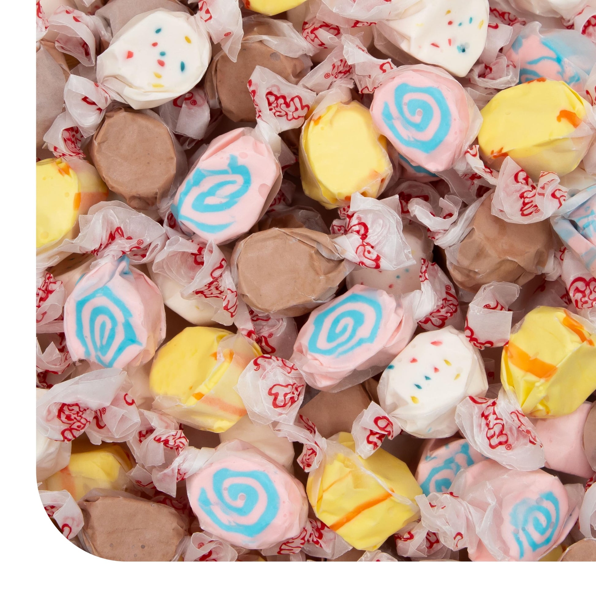 CRAZYOUTLET Salt Water Taffy Candy Mix - Assorted Flavors - 1 Pound Bag - Individually Wrapped Chewy Candy
