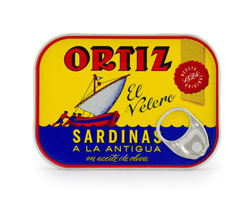 Ortiz Sardines A La Antiqua 'Old Style', Moist And Tender, Wild Caught In Spain And Hand-Packed In Premium Extra Virgin Olive Oil, Enjoy In Salads, Sandwiches And On Toast, 4.9Oz Can (Pack Of 8)