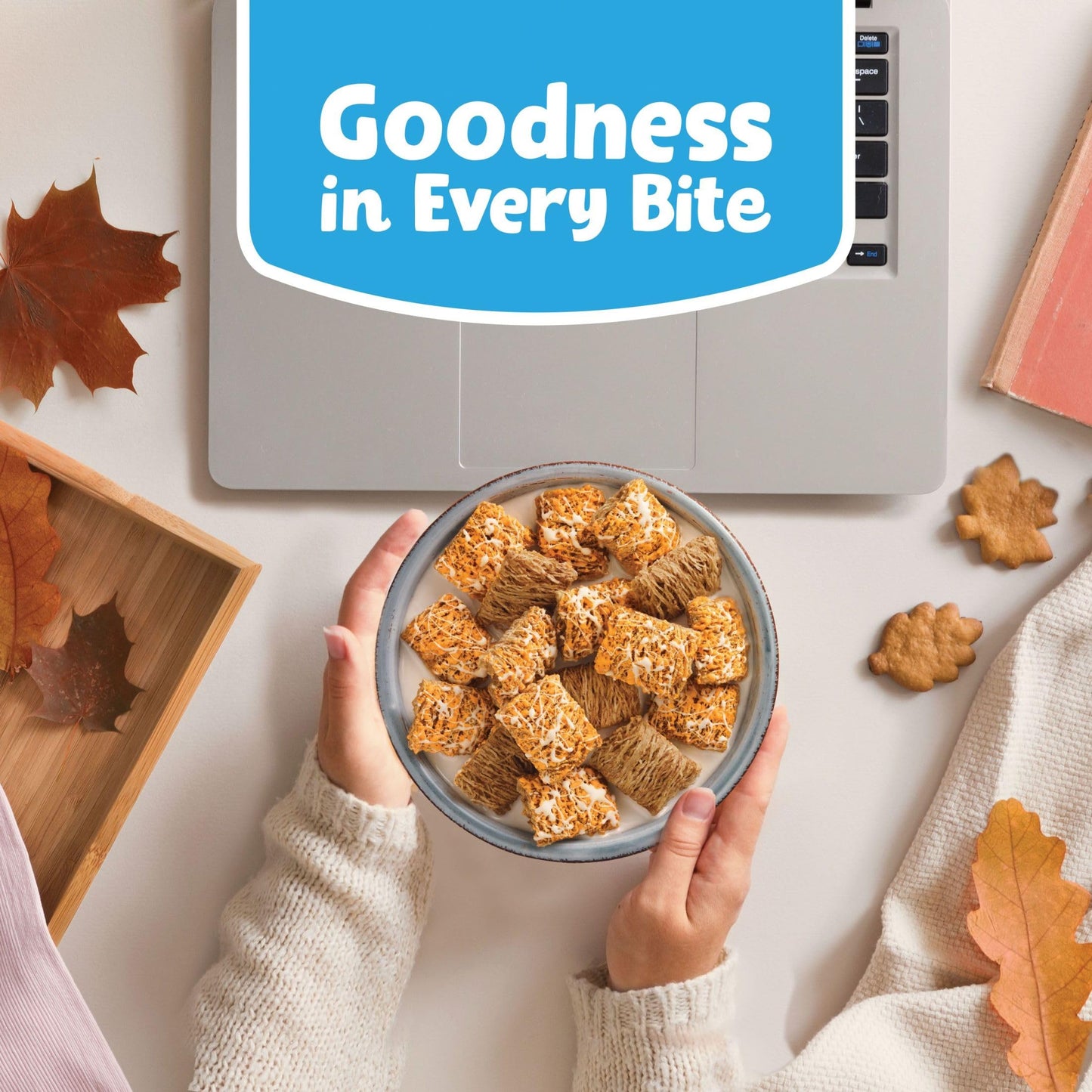 Kelloggs Frosted Mini-Wheats Breakfast Cereal, Kids Cereal, Family Breakfast, Family Size, Pumpkin Pie Spice, 20oz Box (1 Box)