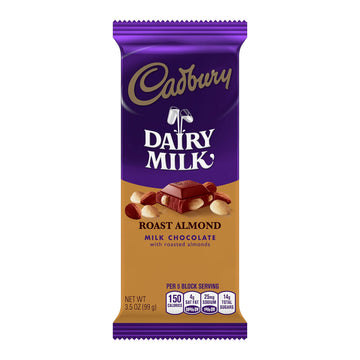 Cadbury Dairy Milk Roast Almond Milk Chocolate Candy Bars, 3.5 Oz (14 Count)