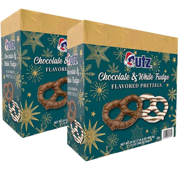 Utz Chocolate & White Fudge Flavored Pretzels 24 Oz ()