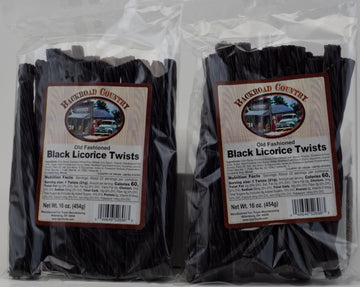 Backroad Country Black Licorice Twists 16 Ounces (Pack Of 2)