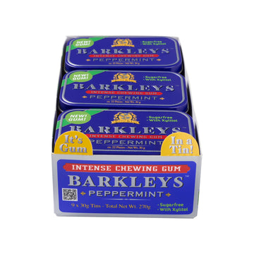 Barkleys Sugar Free Gum, Xylitol Peppermint Gum, Healthy Breath Refreshing & Long-lasting Flavor- Chewing Gum Sugar Free, Sugarl