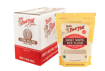 Bob s Red Mill Sweet White Rice Flour, 24oz (Pack of 4) - Non GMO, Vegan, Kosher