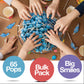 Zestix Cotton Candy Mini Lollipops - 65 Count Bulk Candy Pack, Individually Wrapped, Medium Size, Perfect for Kids and Parties