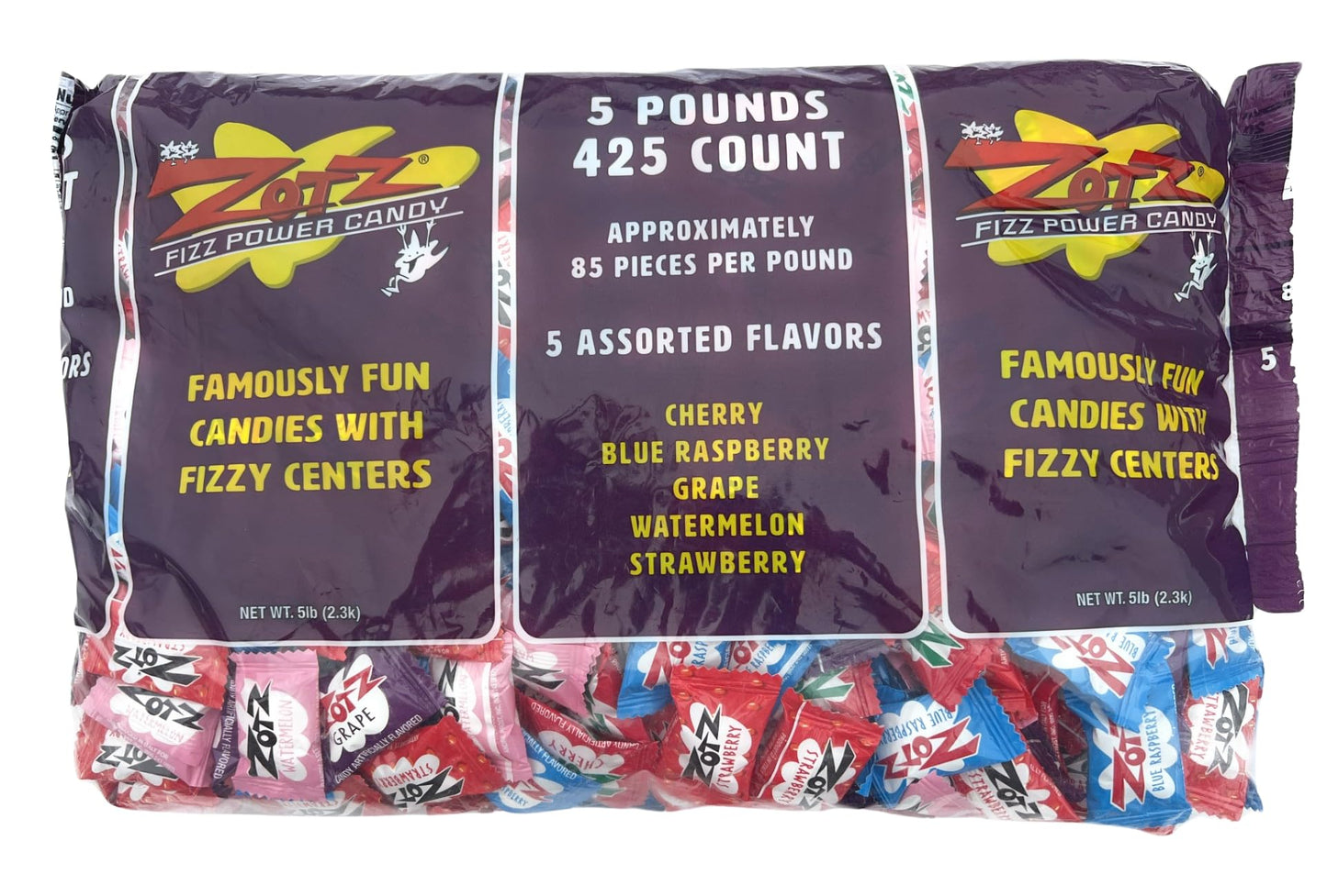 Zotz Assorted Sour Fizzing Candies - 5 Lbs By Zotz