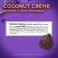 RUSSELL STOVER Halloween Dark Chocolate Coconut Crme Candy Pumpkin, 1.3 oz. (Pack of 18)