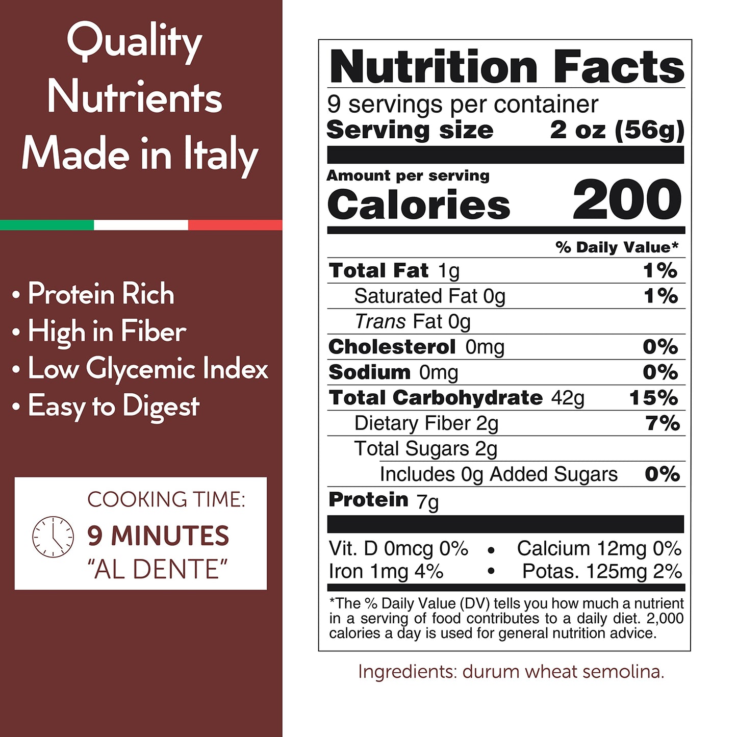 Gusta Spaghetti Noodles Pasta - Enhanced Italian Pasta From Italy - Durum Wheat Semolina Organic Al Dente Pasta - Non-Gmo & Gourmet Pasta - Family Owned Brand - 17.64Oz / 500G (4 Pack)