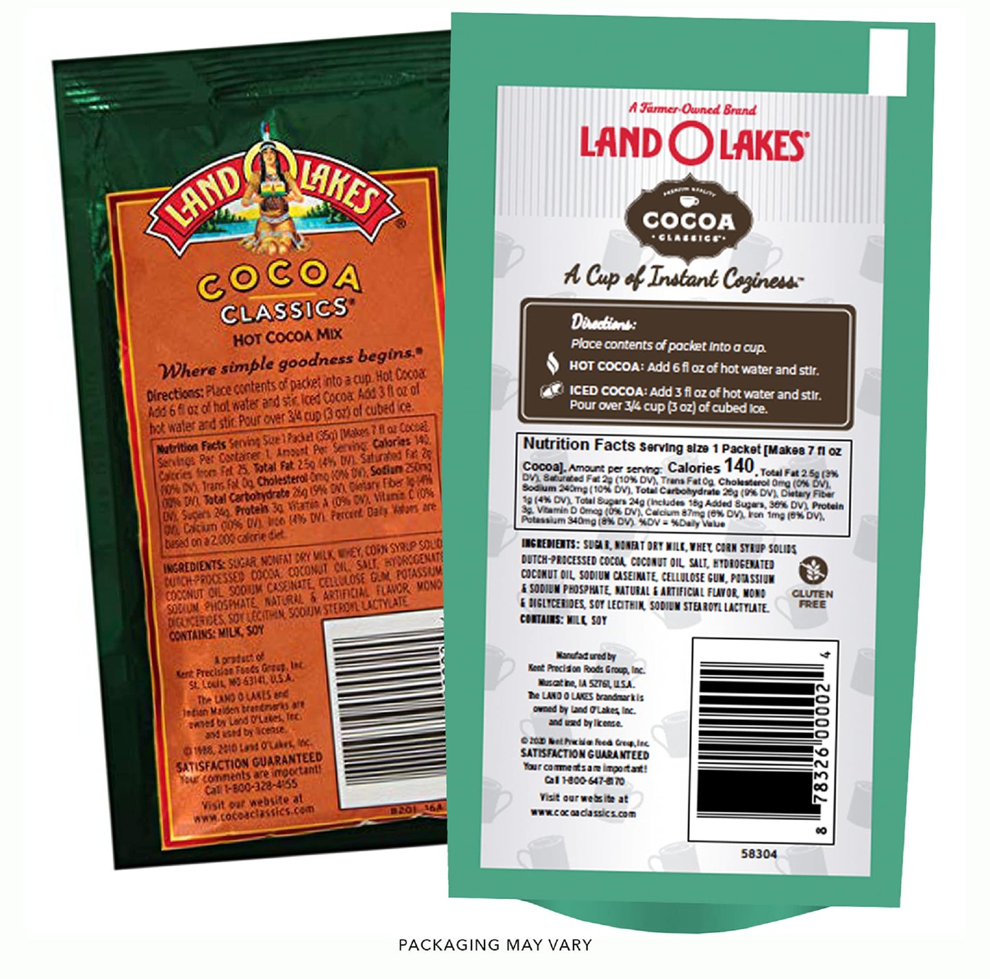 Land O Lakes Cocoa Classics, Mint & Chocolate Hot Cocoa Mix, 1.25-Ounce Packets (Pack Of 36)