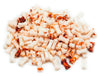 Bloody Bones Treat Toppers - 4 Oz Resealable Stand Up Candy Bag - White Candy Bone Shaped Sprinkles W/Red Splashes - Halloween Themed Sprinkles For Holiday Desserts And Snacks