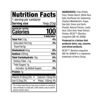 Wonderslim Potato Well Chips, Sour Cream & Onion, With Probiotics & Immune Support, Vegan, Gluten Free (12Ct)