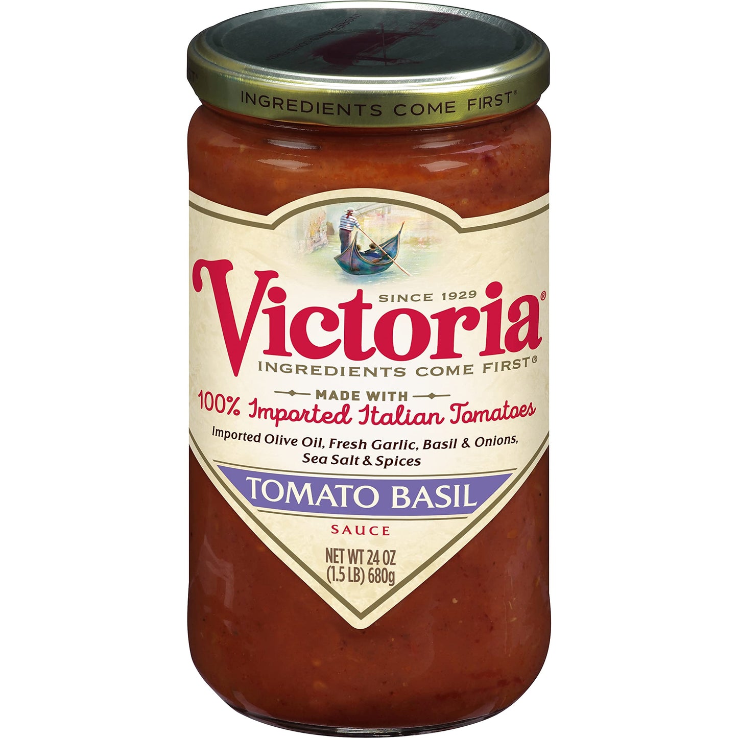 Victoria Tomato Basil Sauce, 24 Ounce