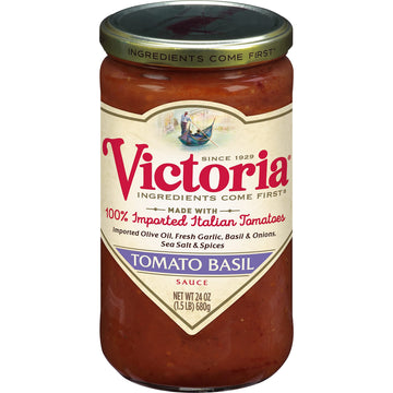 Victoria Tomato Basil Sauce, 24 Ounce