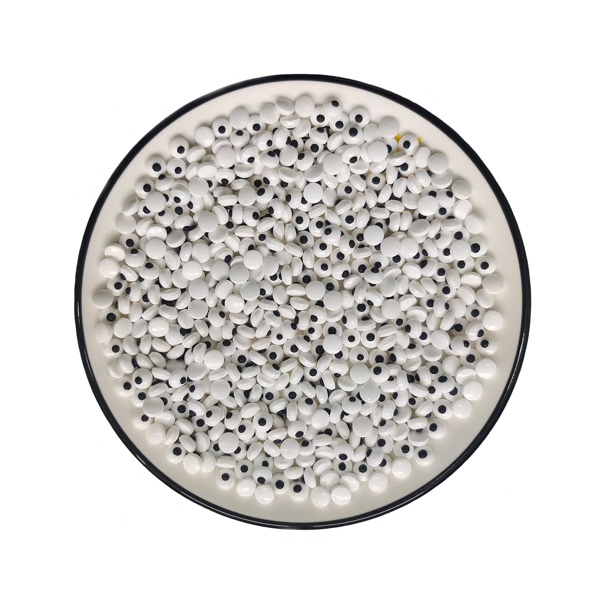 Sentovac Mini Candy Eyes For Decorating | Edible Candy Eyeballs Sprinkles For Halloween Christmas | Cake And Cupcake Topper Decorations | 1 Bottle 2.82Oz Edible Eyes (7Mm)