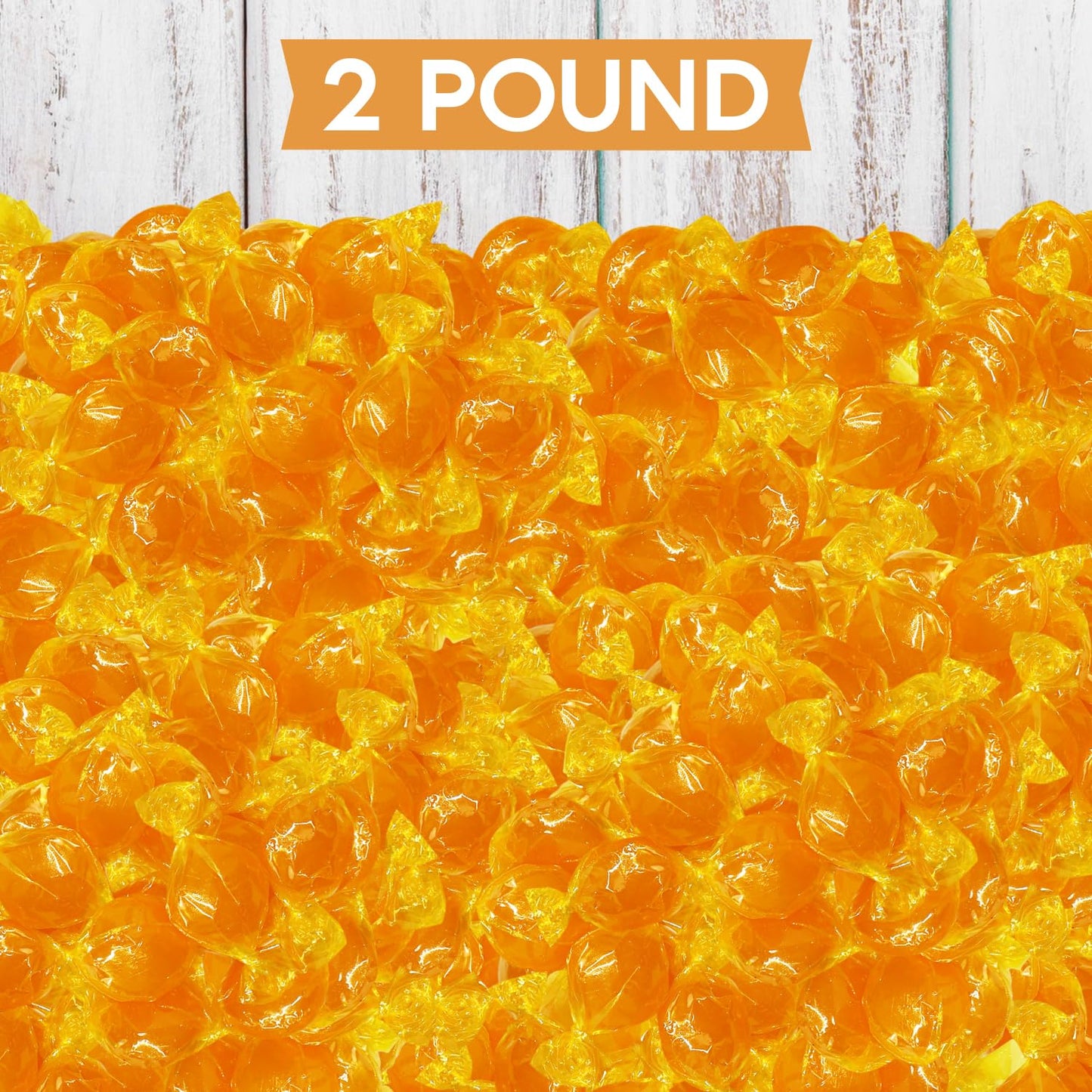 Taboom Butterscotch Hard Candy Discs - Individually Wrapped, 2lb Bulk, Approx 144 Pieces, Perfect for Party Favors and Office