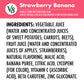 V8 Blends 100% Juice Strawberry Banana Juice, 46 fl oz Bottle (Case of 6)