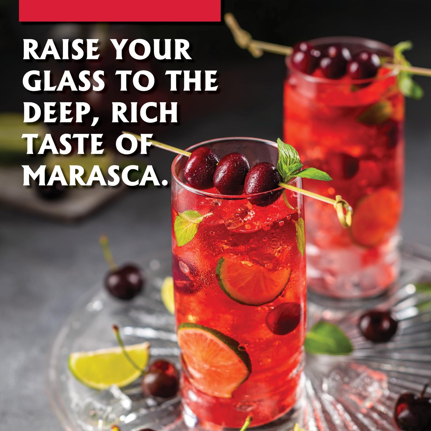 Gourmanity Cocktail Maraschino Cherries  Made from Italian Grown Marasca Cherries. Use in Manhattan  Old Fashioned  and Desserts (14.1oz Jar)