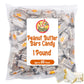 Peanut Butter Bars Candy - 1 Pound (Approx 60 Pieces), Peanut Butter Candy Bars In Bulk Bag, Individually Wrapped Old Fashioned