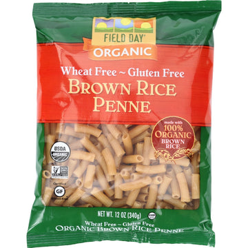 Field Day Pasta Organic Brown Rice Penne, 12 Count