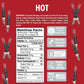 Jerky.Com Hot Beef And Pork Jerky Meat Sticks 10 Pack | 5G Protein, 90 Calories, Sugar Free, Gluten-Free, Individually Wrapped, Keto Friendly, Low Carb Snack | Delicious Smoked Beef Jerky Sticks | Gifts For Men