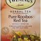 Twinings Rooibos Red Herbal Tea, Naturally Caffeine-Free, 20 Count, Individually Wrapped Bags, Sweet Aroma