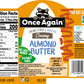 Once Again Natural Creamy Almond Butter, 9lbs (same as 9 jars) - Roasted - Salt Free, Unsweetened - Gluten Free Certified, Peanu
