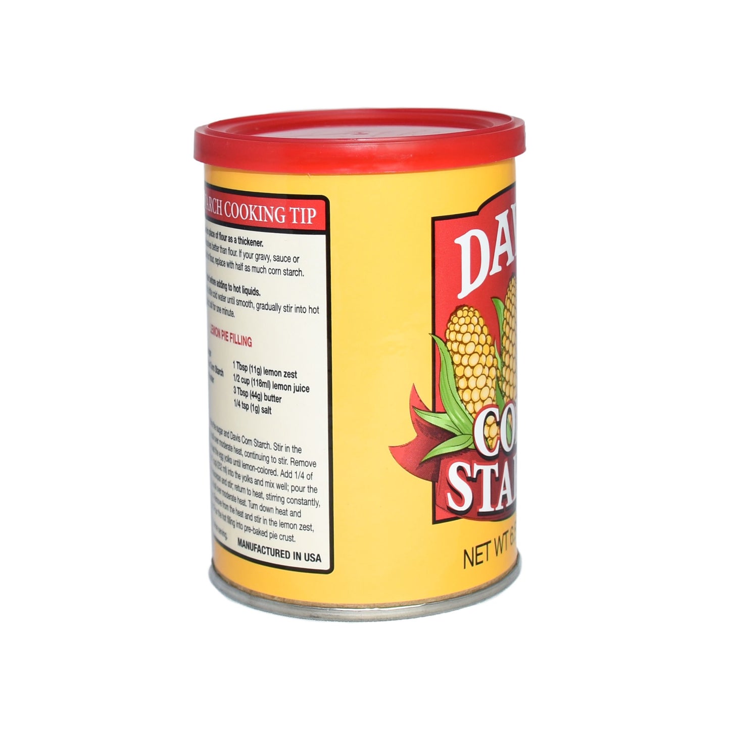 Davis Corn Starch, 6.5 Ounce Can