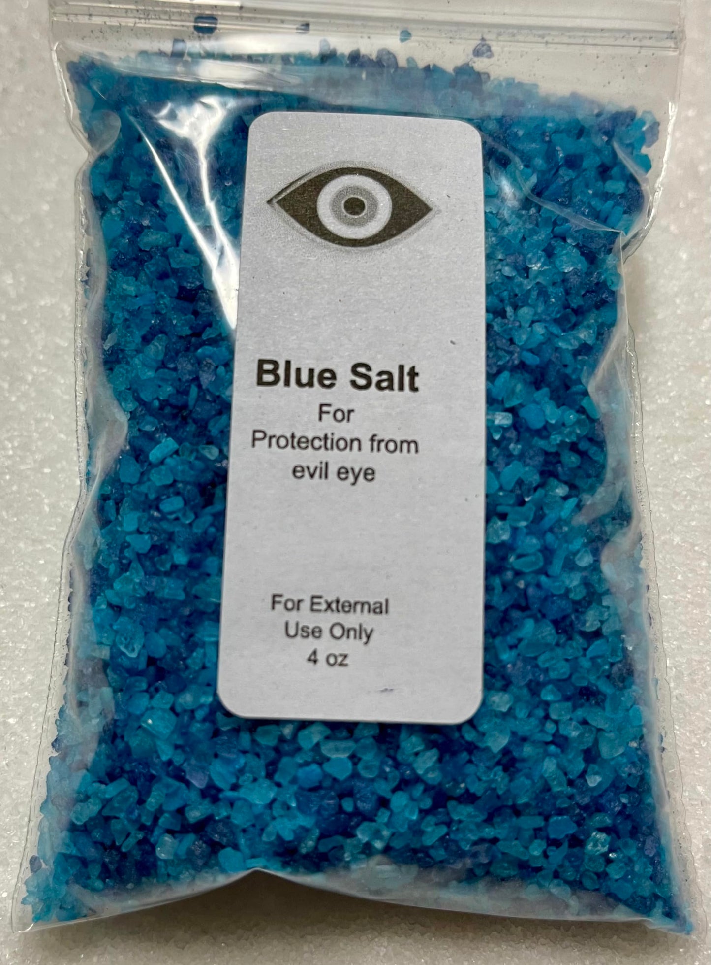 The Better Scents Blue Salt for Protection - 4 oz Bag - Purifying, Cleansing Wiccan Supplies