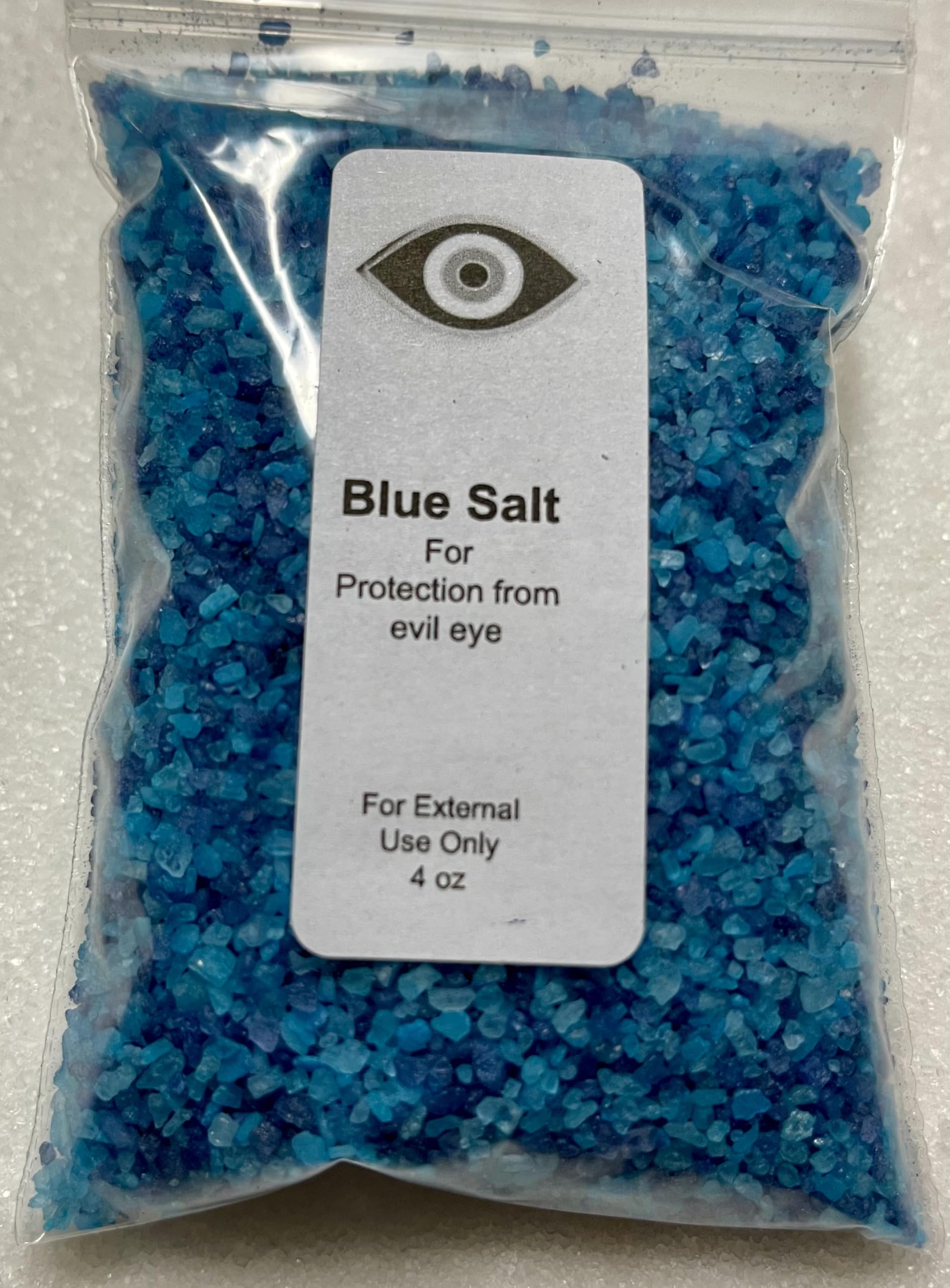 The Better Scents Blue Salt for Protection - 4 oz Bag - Purifying, Cleansing Wiccan Supplies