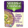 SEEDS OF cHANgE Organic Brown & Red Rice with chia and Kale Microwaveable Ready to Heat 8.5 Ounces