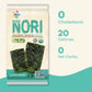 Kimnori Seasoned Seaweed Snacks Sheets - Organic Sea Salt Flavor 12 Individual Packs Roasted Crispy Premium 100% Natural Laver K