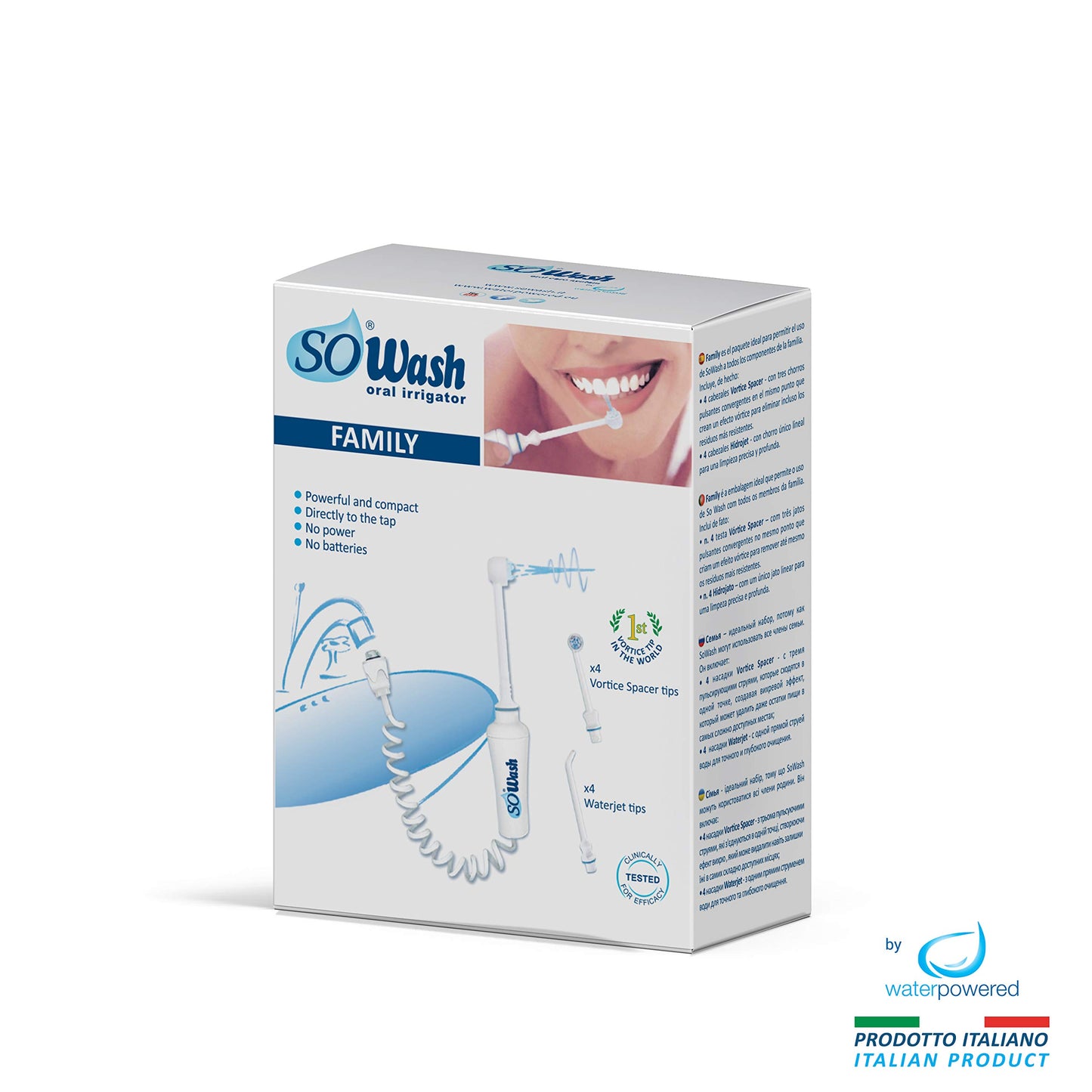 Water Flosser Sowash Family, Faucet Oral Irrigator Dental Water Floss, It Connects Directly To The Faucet, Non-Electric Dental I