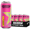 Rockstar Recovery Energy Drink, Raspberry Lemonade, 16 fl oz Cans, 12 Pack, 160mg Caffeine, Electrolytes, Hydration