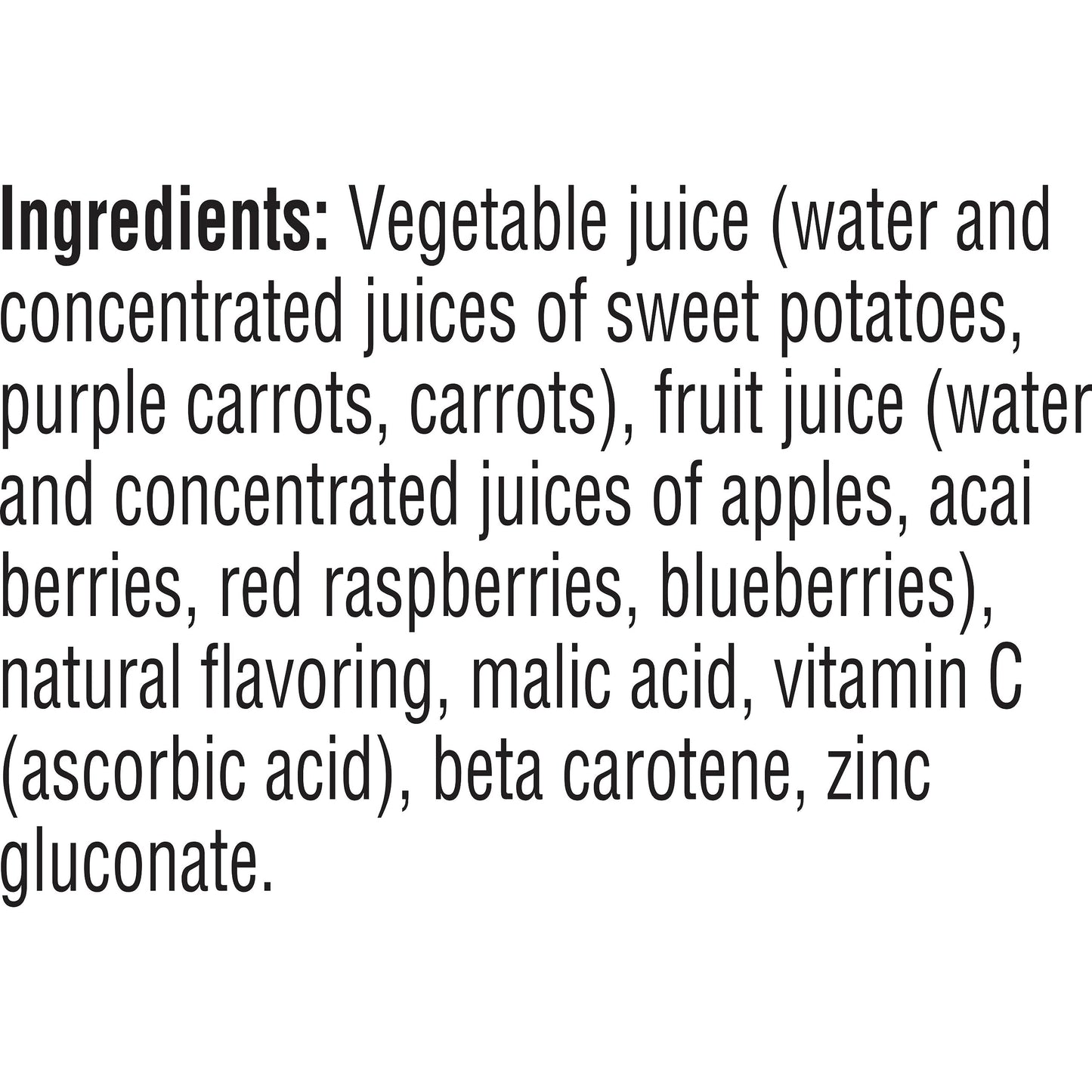 V8 Acai Mixed Berry 100% Fruit and Vegetable Juice, 46 fl oz Bottle (6 Pack)