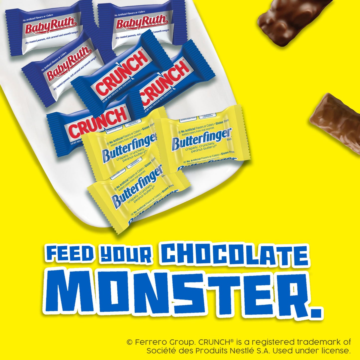 Butterfinger Unwrapped Minis, Bulk 12 Bags, Chocolatey, Peanut-Buttery, Resealable Bag, Halloween Candy, 8 Oz Each