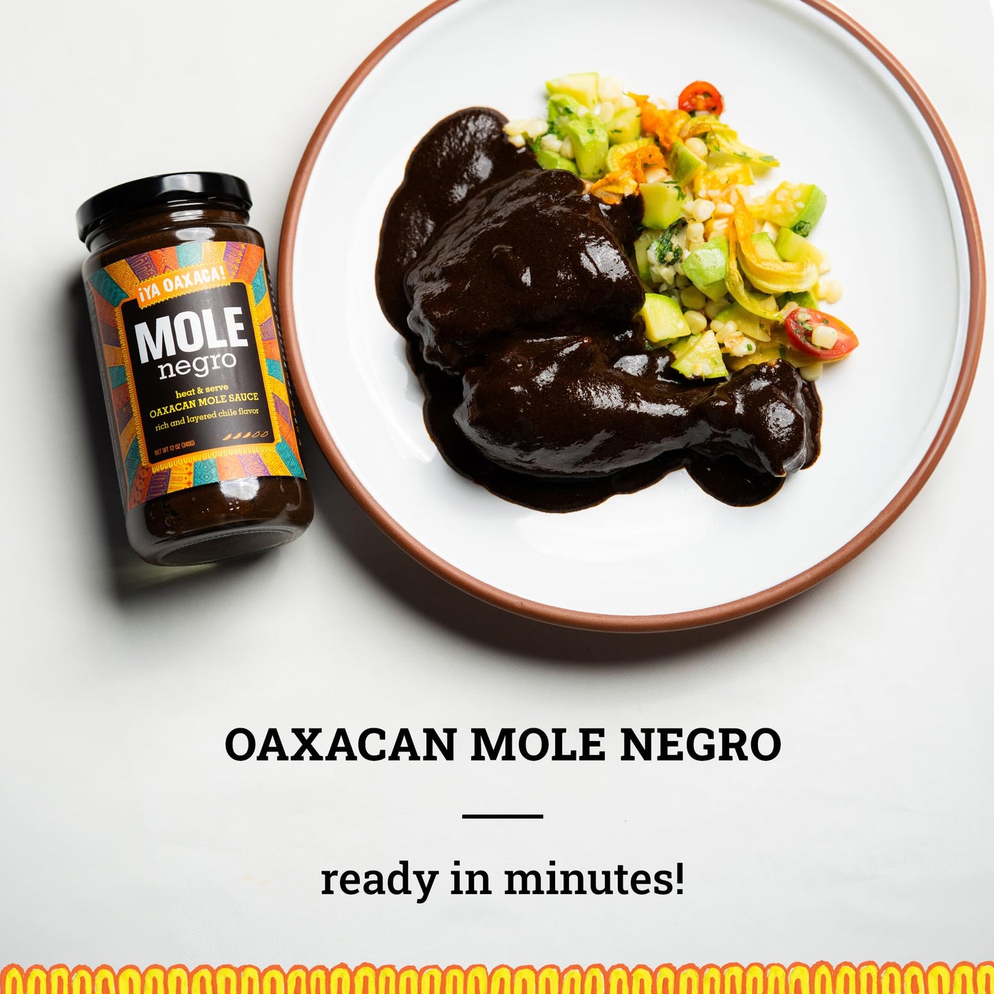Ya Oaxaca Marinade Variety Pack - Barbacoa, Honey Orange Chintestle & Mole Negro - 12oz (Pack of 3) - Non-GMO, Gluten Free