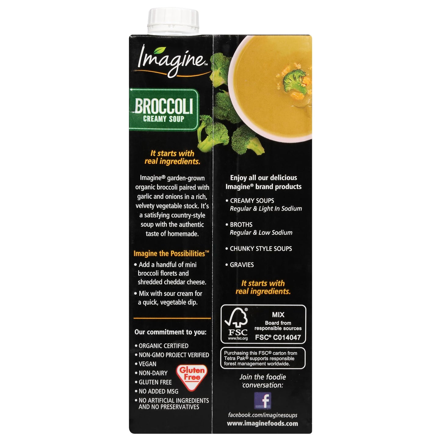 Imagine Organic Creamy Broccoli Soup 32 Oz