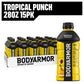 BODYprotective covering Sports Drink  Tropical Punch  Electrolyte Drink Hydration  28 Fl Oz Bottles (15 Pack)  Flavored Coconut Water with B Vitamins & Antioxidants