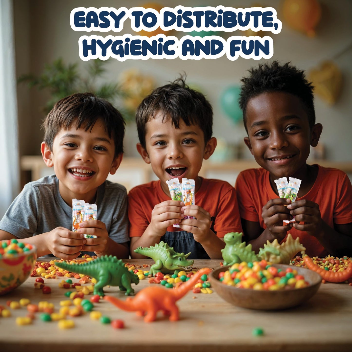 50 Dinosaur Candy Bracelets With Dinosaur Pendants, Dino-Lover Candy Jewelry, Ideal For Dino Party Favors And Goodie Bags, Bulk